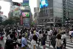el famoso cruce de Tokyo
