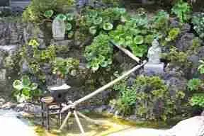 fuente templo en Kamakura