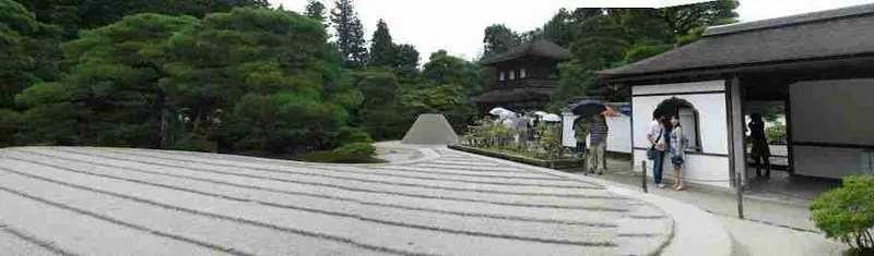 Jardín de arena rastrillada del Ginkaku-ji, el pabellón de plata