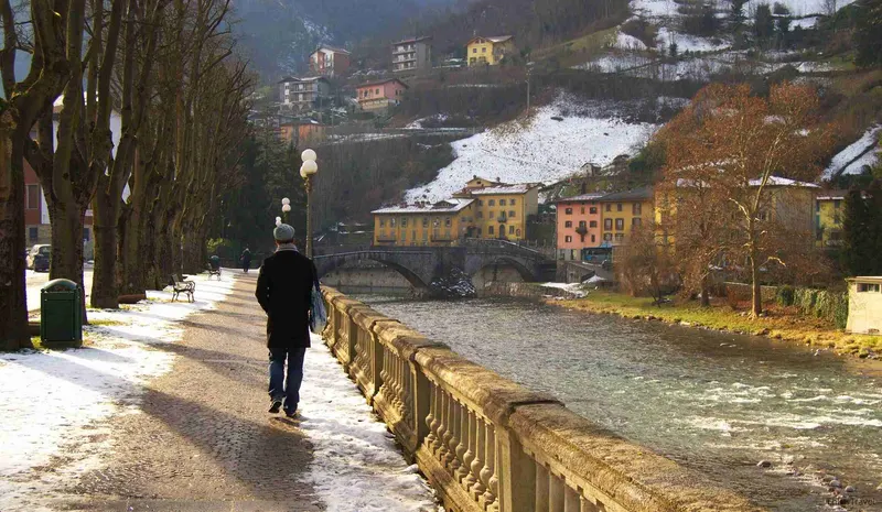 paseo agradable por las calles de San Pellegrino