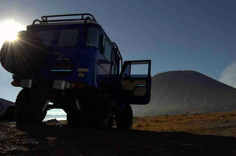 vistas desde el jeep al Bromo