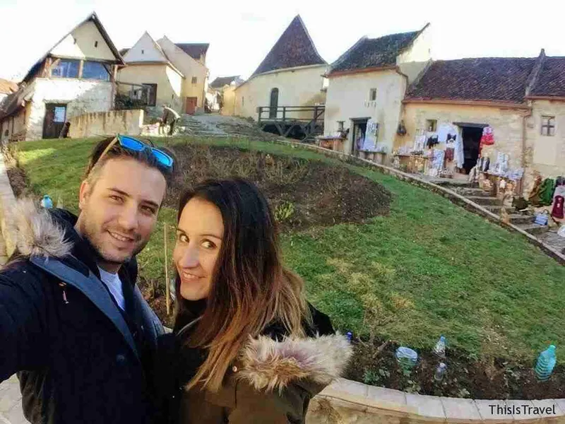Nosotros, en la fortaleza Rasnov