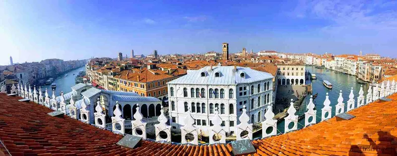 vistas desde el palacio fontego dei tedeschi