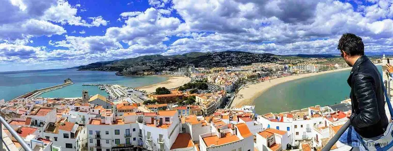 Panoramica de Peñiscola desde el Castillo Papa Luna