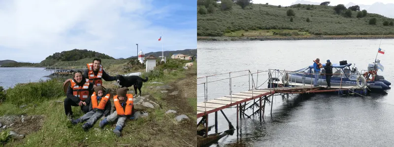 Nosaltres 4 viattgem atravesando en canal beagle