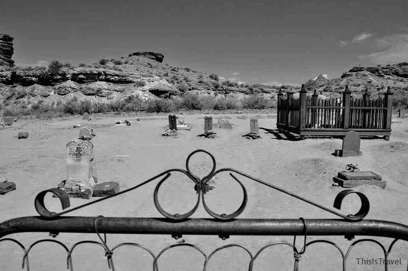 cementerio del ghost town Grafton (Utah)