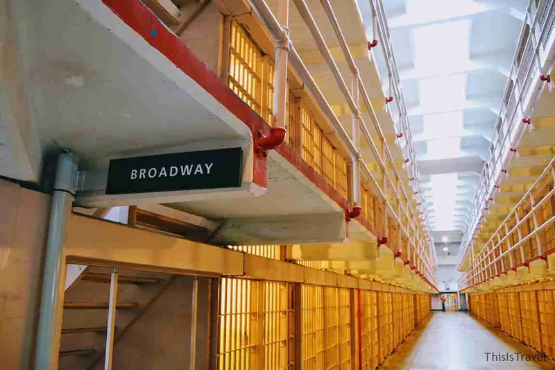 alcatraz, pasillo de la cárcel