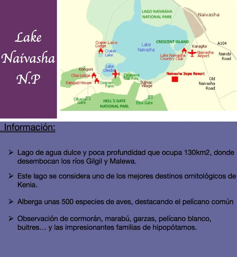 lago Naivasha informacion