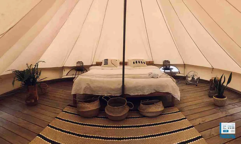 glamping interior