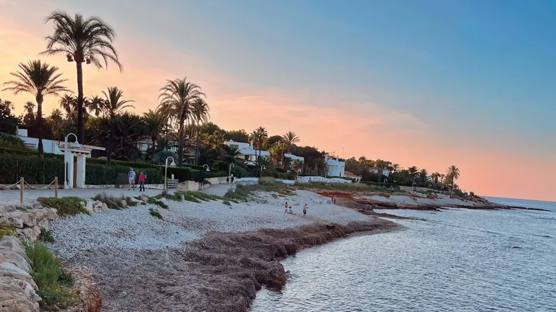 paseo les rotes denia al atardecer punta negra