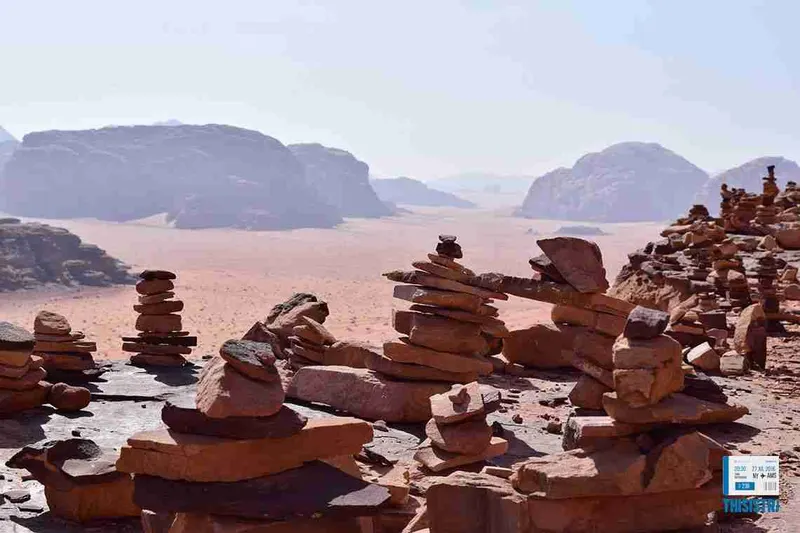 paisaje rocoso y zen en el Wadi RUm