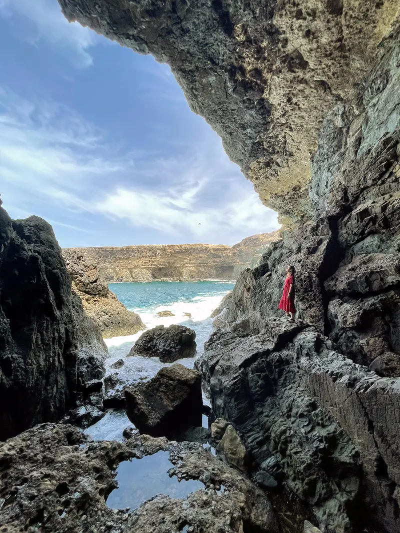 Espectacular cueva marina de Ajuy, en Fuerteventura