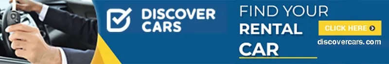 Banner de Discover Cars para alquilar coche