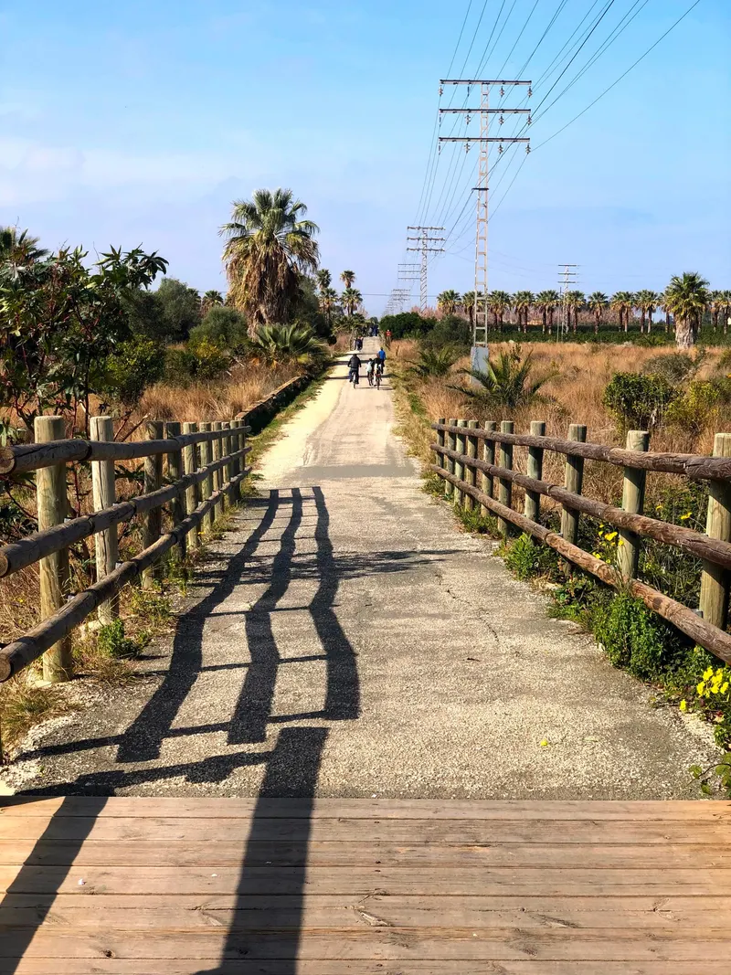 detalle de la via verde de Denia