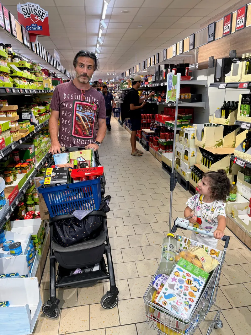 detalle de compra en el LIDL de Suiza