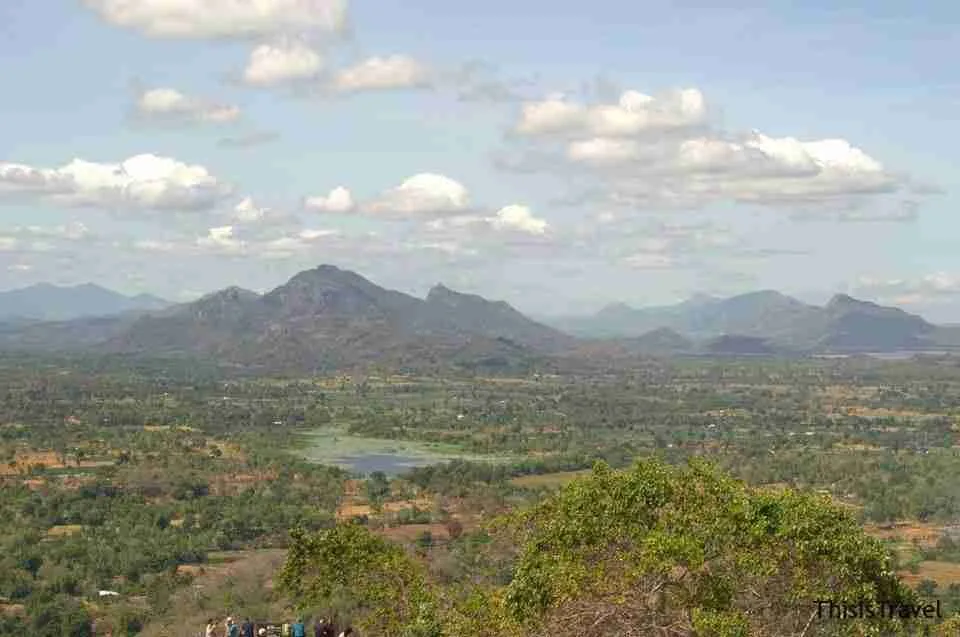 Vista desde lo alto del Sigiriya