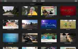 Diferentes temas de iMovie