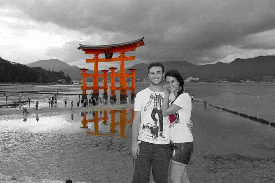 el gran torii de Miyajima