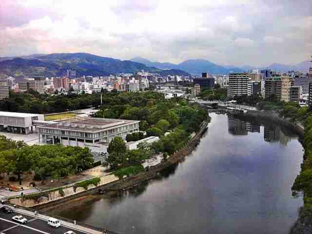 hiroshima vistas desde el hotel del parque de la paz