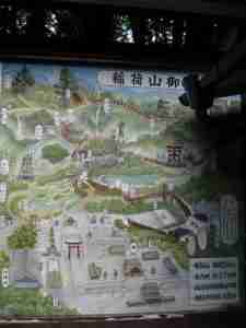 mapa de Fushimi Inari