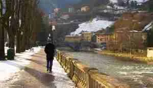 paseo agradable  por las calles de San Pellegrino