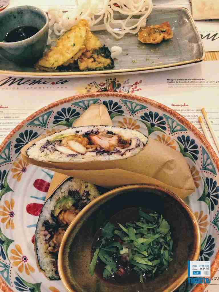 sushi y mexicano