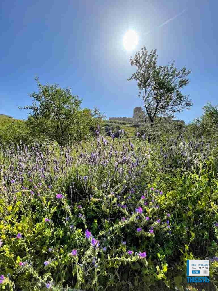 Naturaleza del castillo de Baire en un dia de primavera
