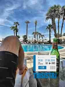 Cerveza en el hotel al lado del rio Nilo