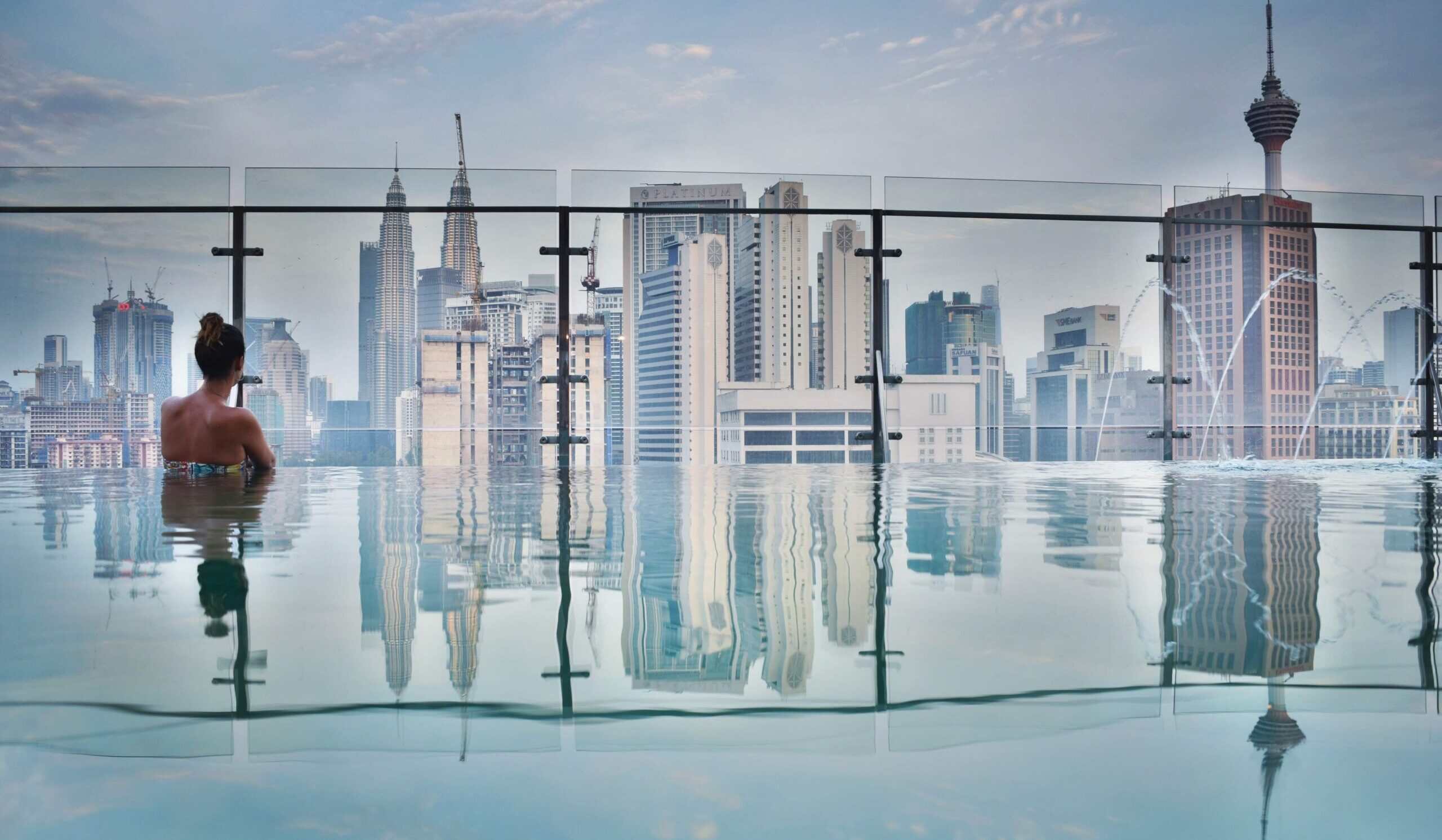 vistas panoramicas del skyline de Kuala Lumpur, Malasia