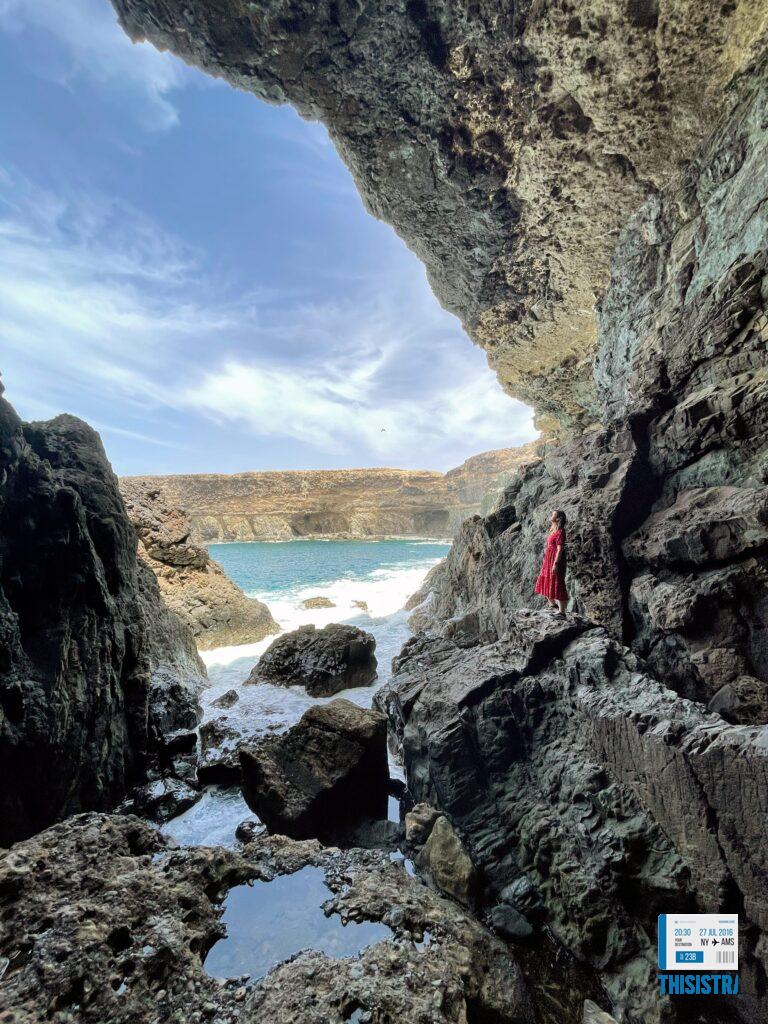 Espectacular cueva marina de Ajuy, en Fuerteventura