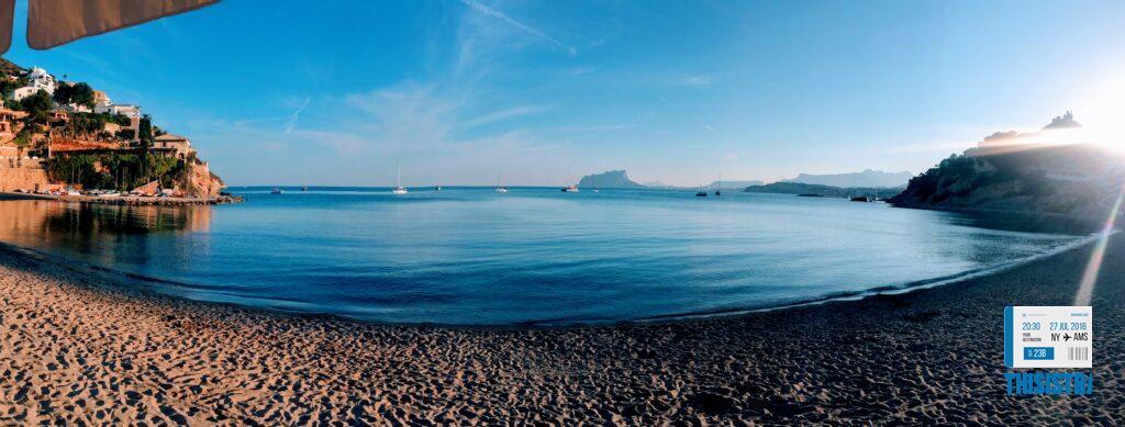 Cala El Portet al atardecer, MOraira