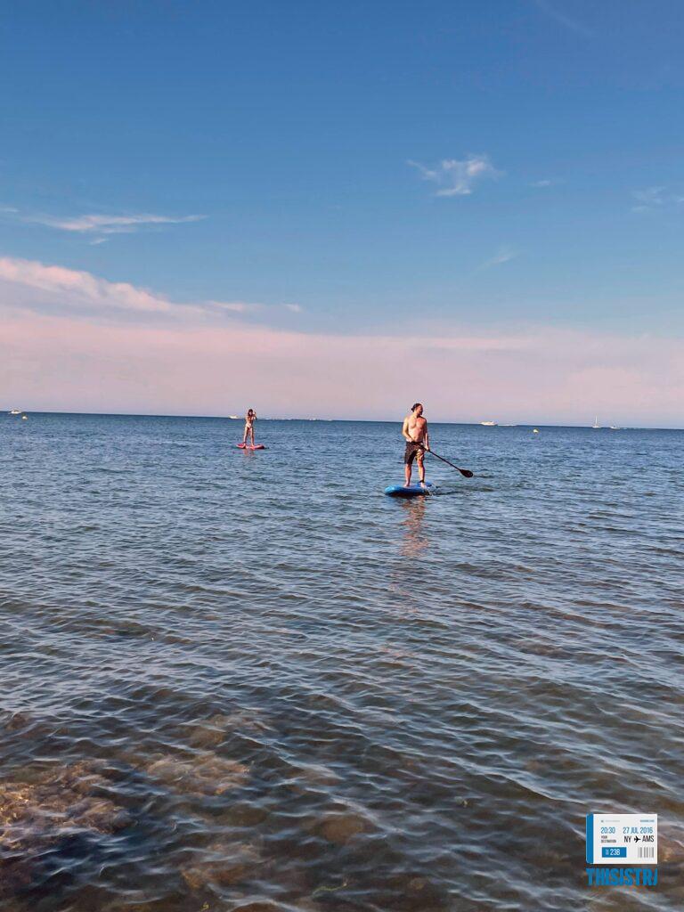 paddle surf en el mediterraneo