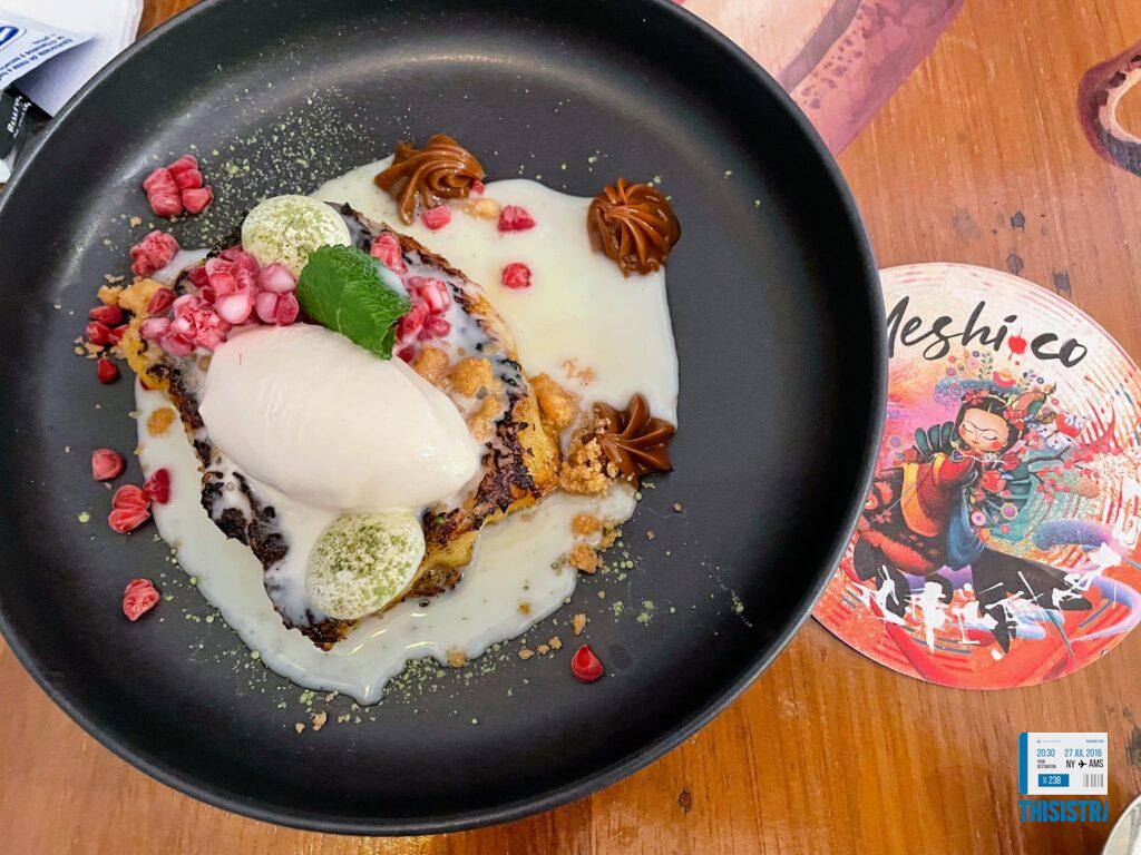 postre de torrija en Meshico rico gourmet