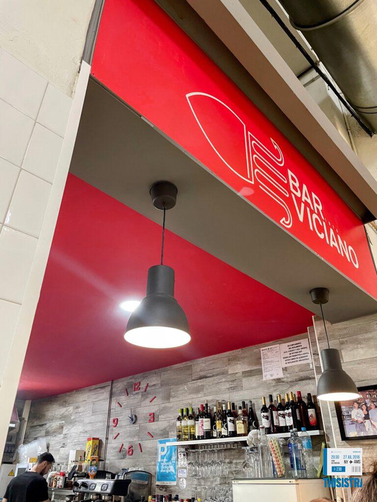 Bar Viciano en el Mercado municipal de Denia, puesto de almuerzos y comidas