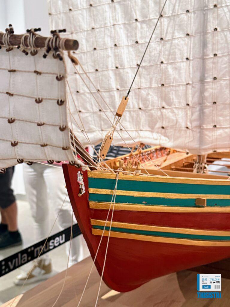 detalle de la maqueta del pecio bou ferrer en la VilaJoiosa