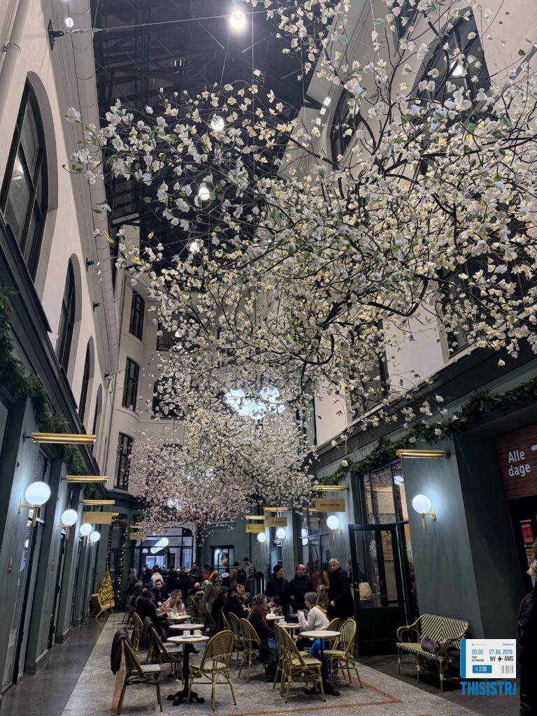 detalle de la terraza del Cofee Collective, Copenhague