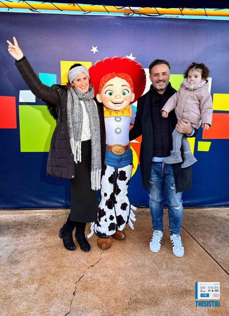 Familia con Jessie de Toy Story