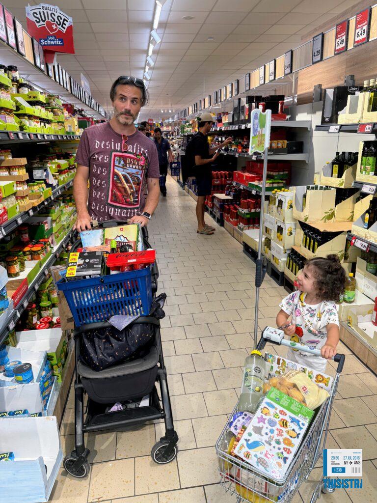 detalle de compra en el LIDL de Suiza