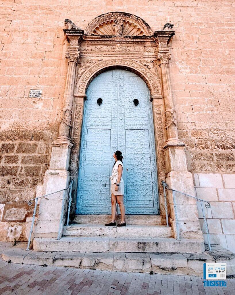 detalle de la puerta de la iglesia de santa maria de Ontinyent